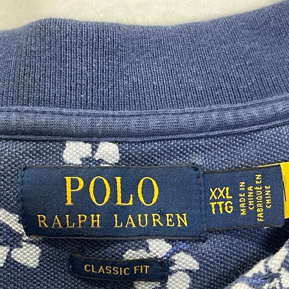 Polo Ralph Lauren Men's Floral Hibiscus Print Classic Fit Polo Shirt XXL - Picture 9 of 9